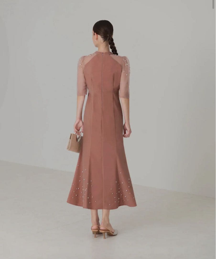 【leja】ピンク ベロア マーメイド オケージョンドレス