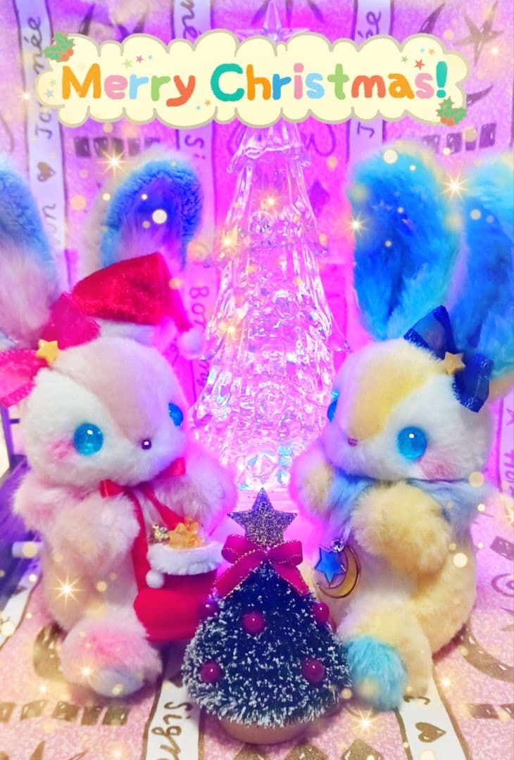 ハンドメイド＊ユメミルBunny ぬいぐるみ　クリスマスイマジナリー