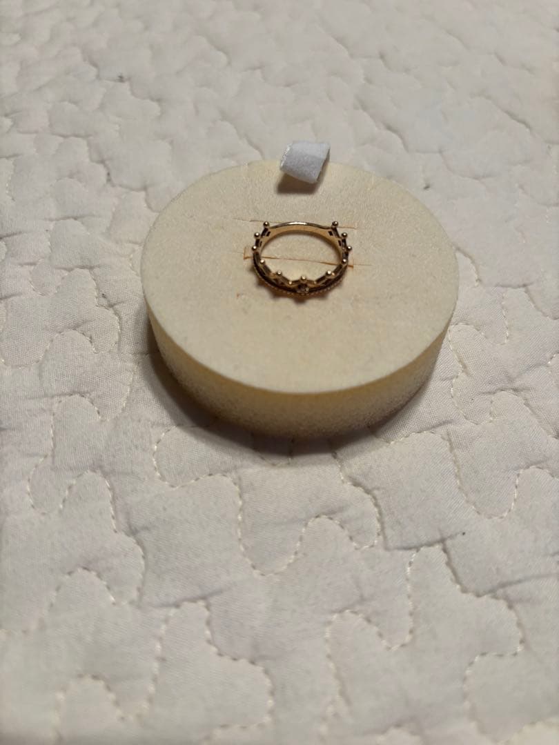 （美品）ノジェス k10 ダイヤ＆ クラウンリング★5号