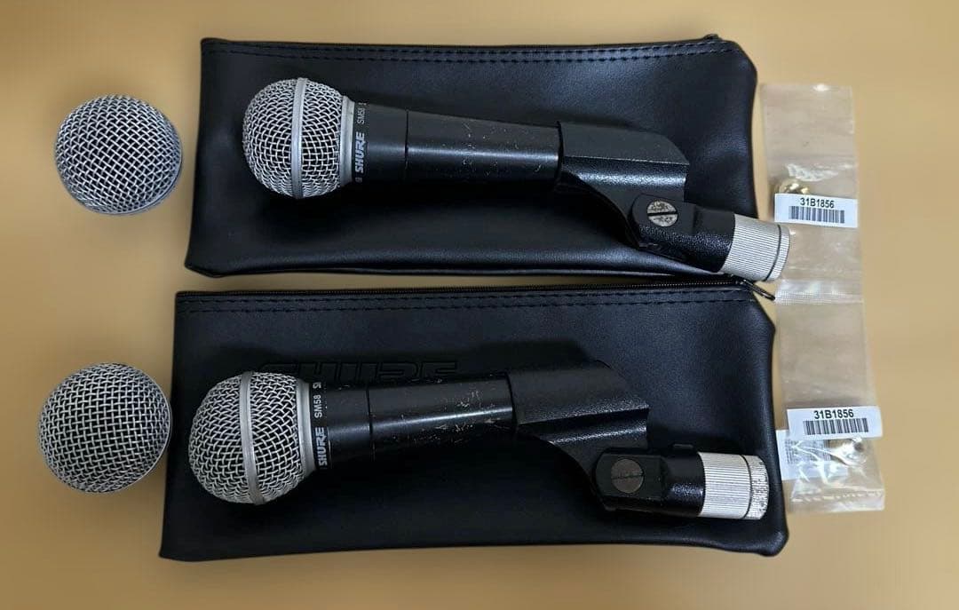 SHURE　SM58 2本セット　メキシコ製　音出しOK