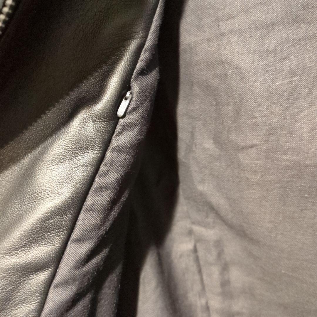 ヒステリックグラマー ラムレザー 羊革 シングルライダースジャケット　本革