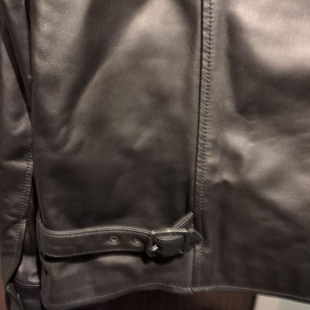 ヒステリックグラマー ラムレザー 羊革 シングルライダースジャケット　本革