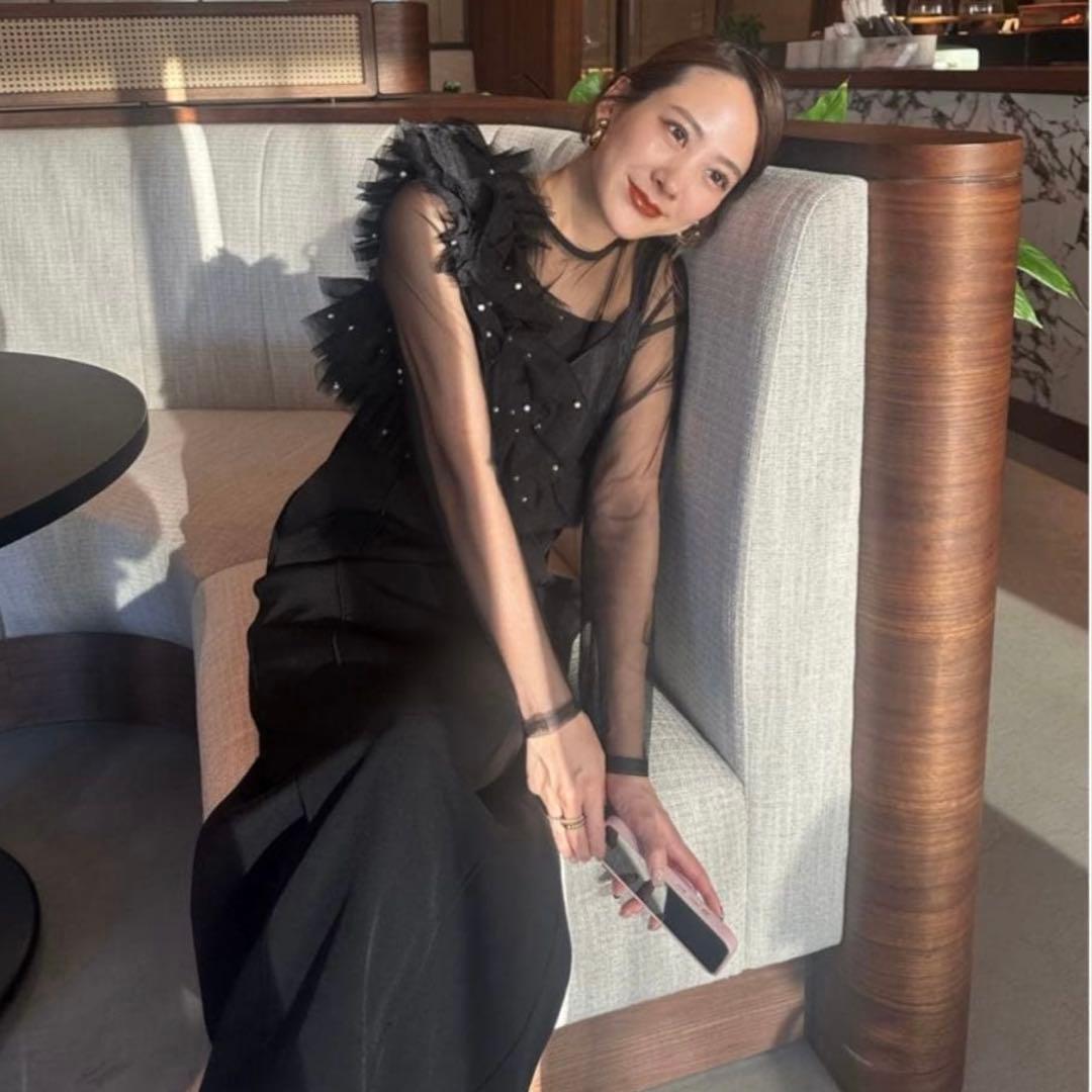 ANDRESD パールビスチェドレス / pearl bustier dress