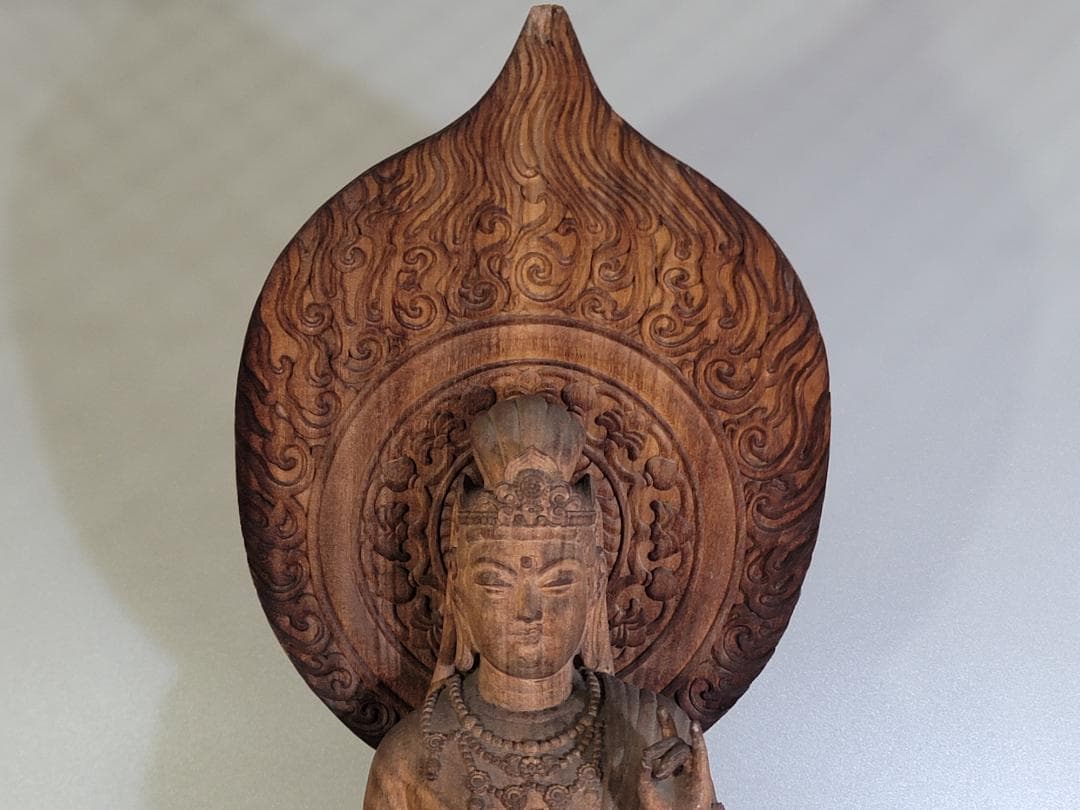 仏教美術 時代 木彫刻 観音菩薩像