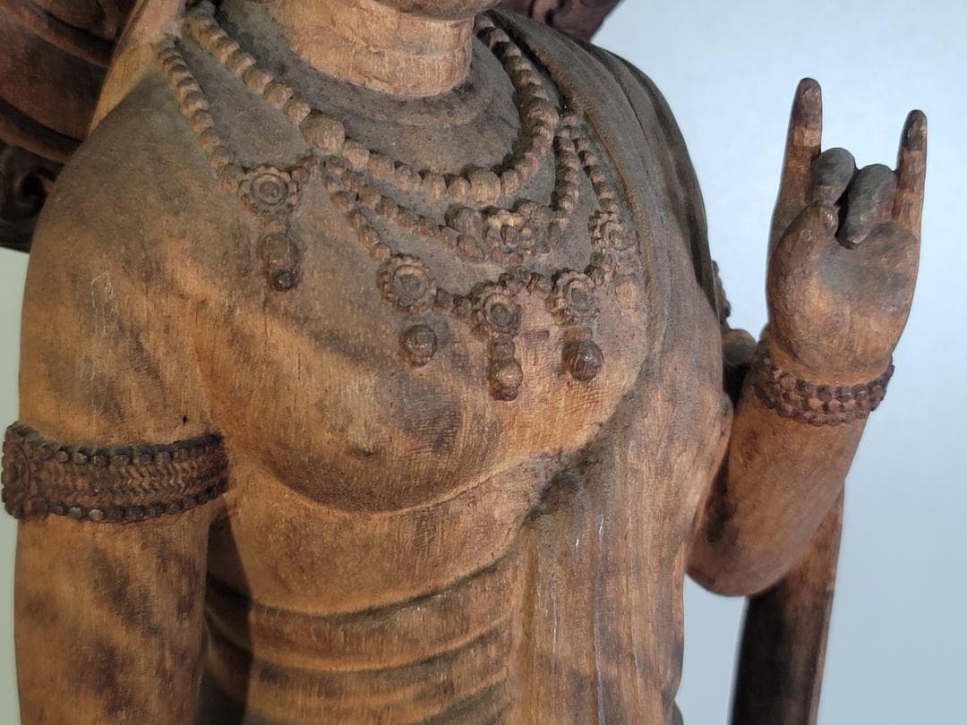 仏教美術 時代 木彫刻 観音菩薩像