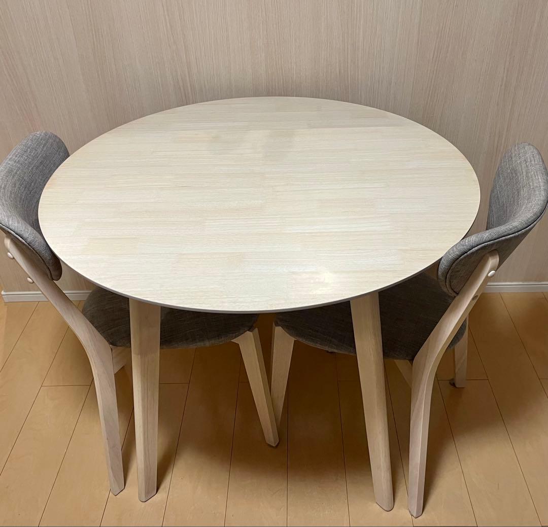 北欧風ダイニングテーブル丸テーブル　LOWYA ※テーブルのみです！