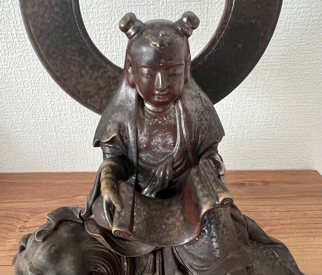 備前焼 文殊菩薩獅子香炉 木村友啓作 古備前写し共箱 アンティーク 美術工芸品