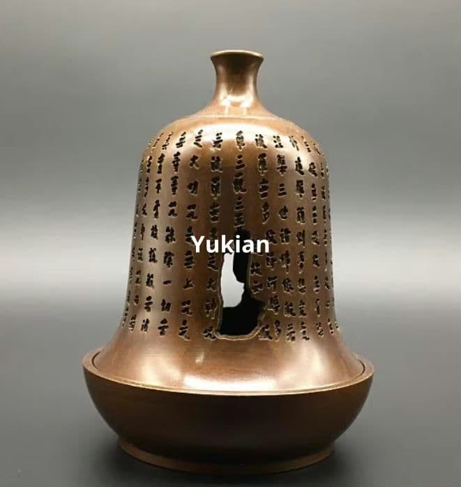 心経禅意香炉 置物 無相仏 刻字香薫炉 香道具 装飾品 工芸品 美術品