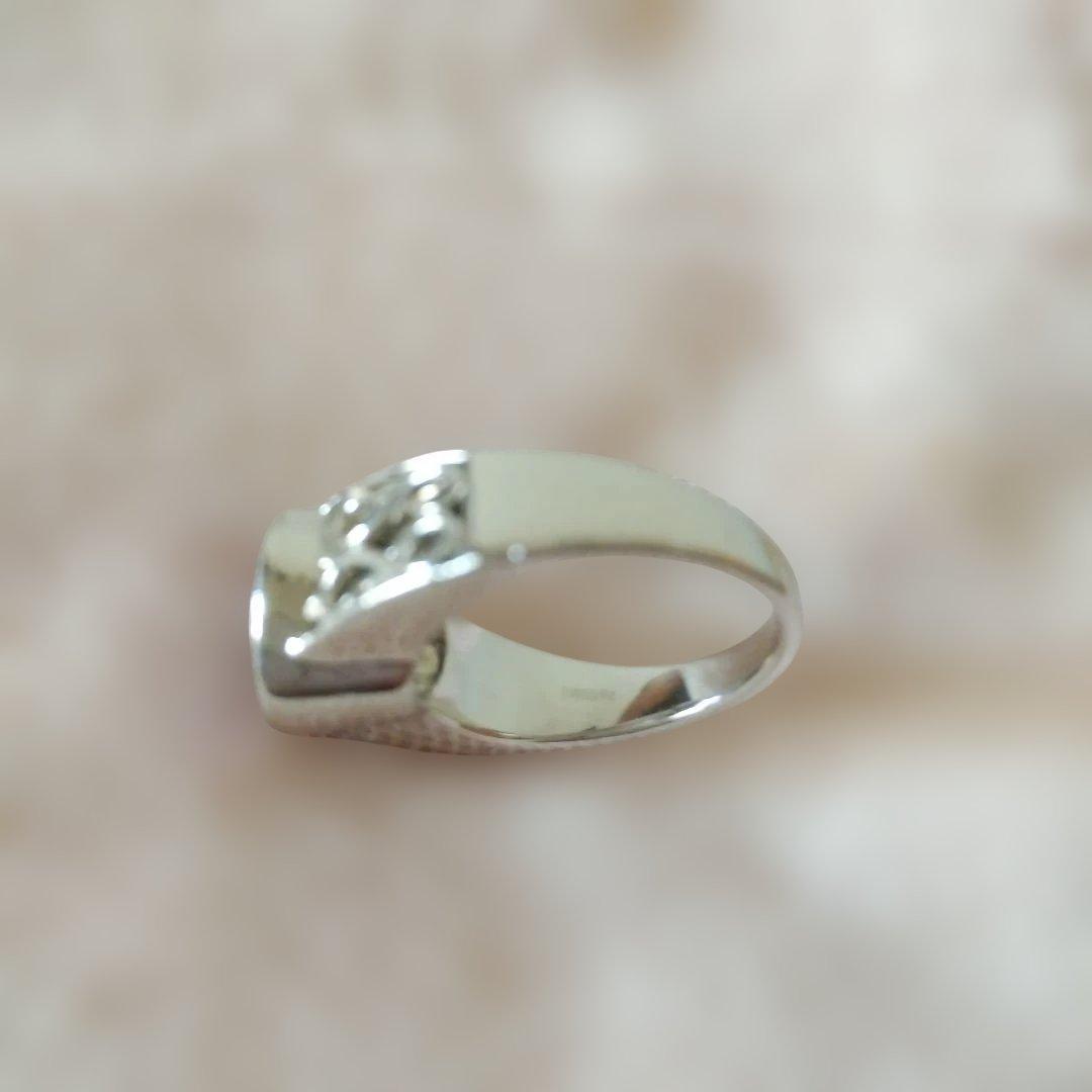 GSTV　パラジウム　シルバー950リング　(アメジスト)