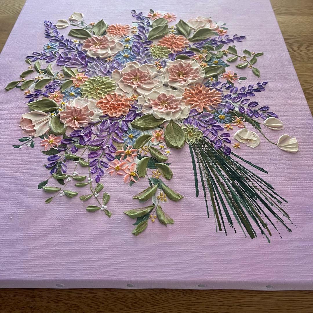 【なーさん＊様ページ】　母の日ギフト 花束 花の絵 ラベンダー ボタニカル