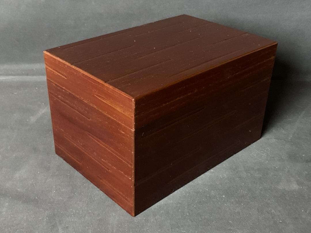 川瀬表完作 溜塗 木製 利休茶箱 茶道具揃い 橋本城岳茶碗 七宝文蒔絵 紙共箱