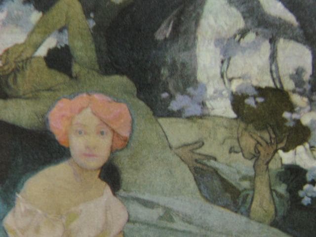 アルフォンス・ミュシャ、喜劇（ドイツ劇場の装飾のための下絵）