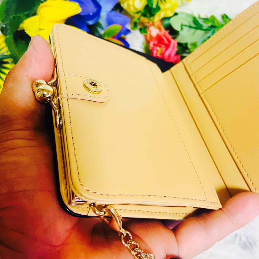 未使用✨本革✨PINKY&DIANNE✨ピンダイ✨がま口✨二つ折り財布✨完売品