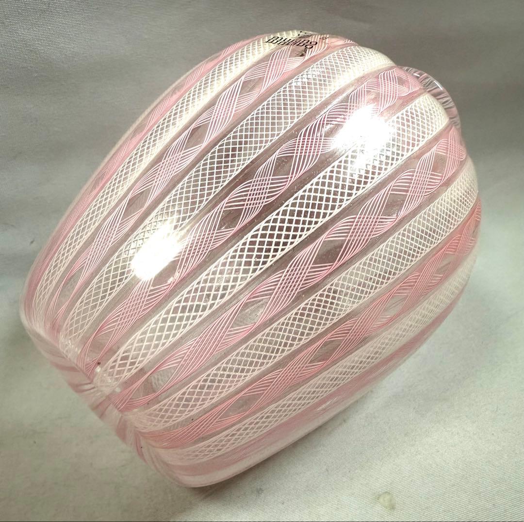 ムラノガラス murano レース　花瓶