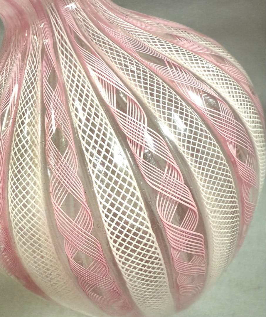 ムラノガラス murano レース　花瓶