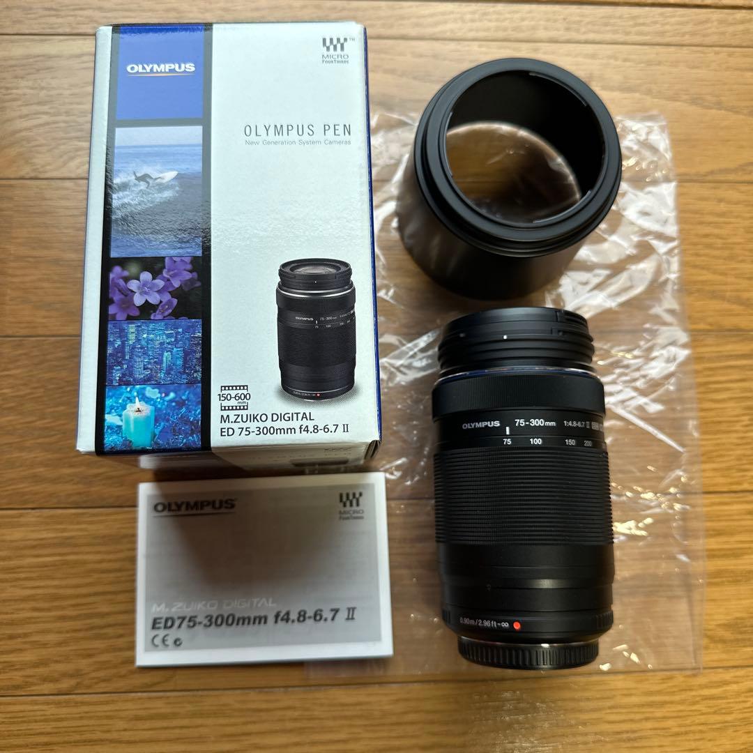 OLYMPUS PEN ED-75 300mm レンズフードおまけ付き