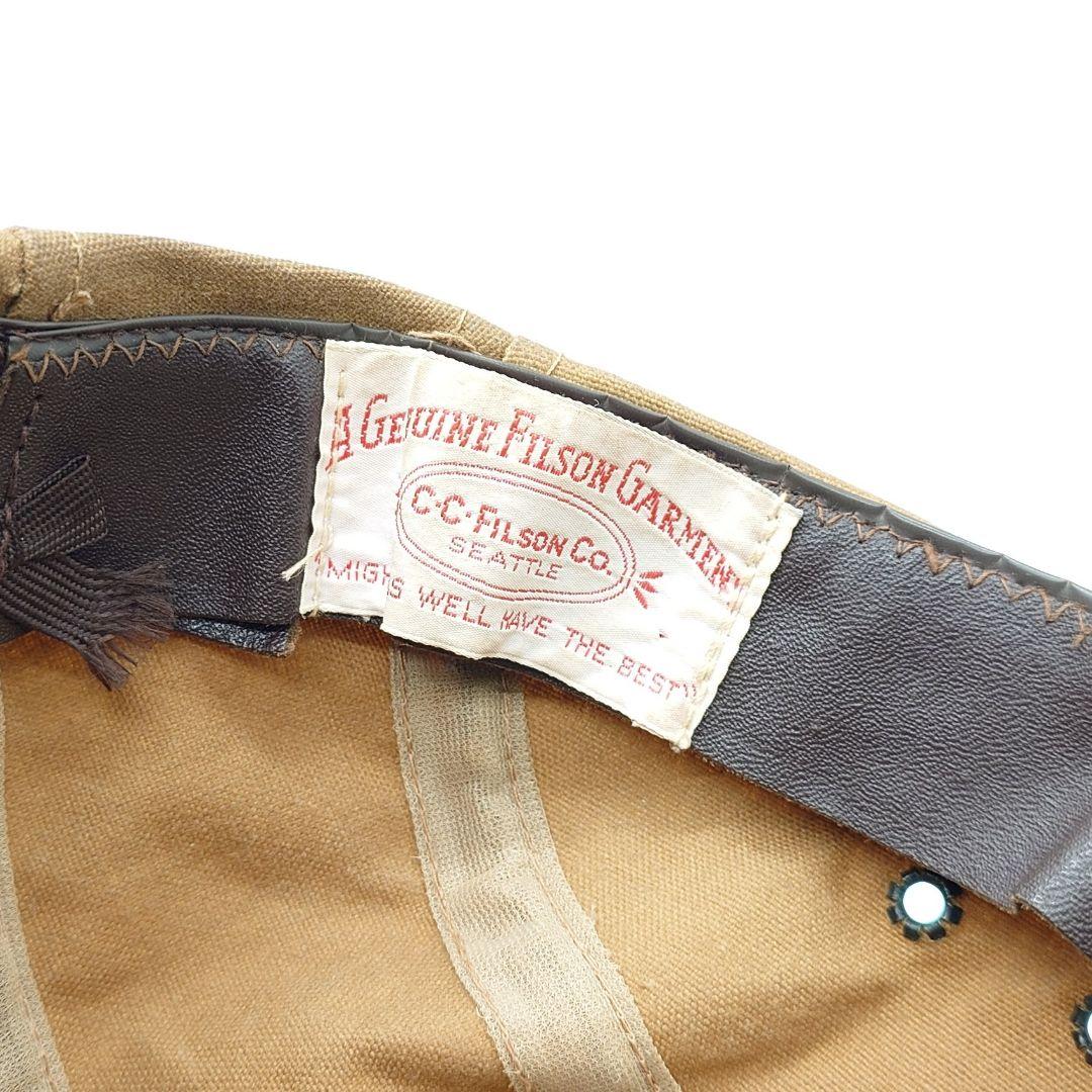 【80s】FILSON フィルソン オイルドコットン ショートビル キャップ