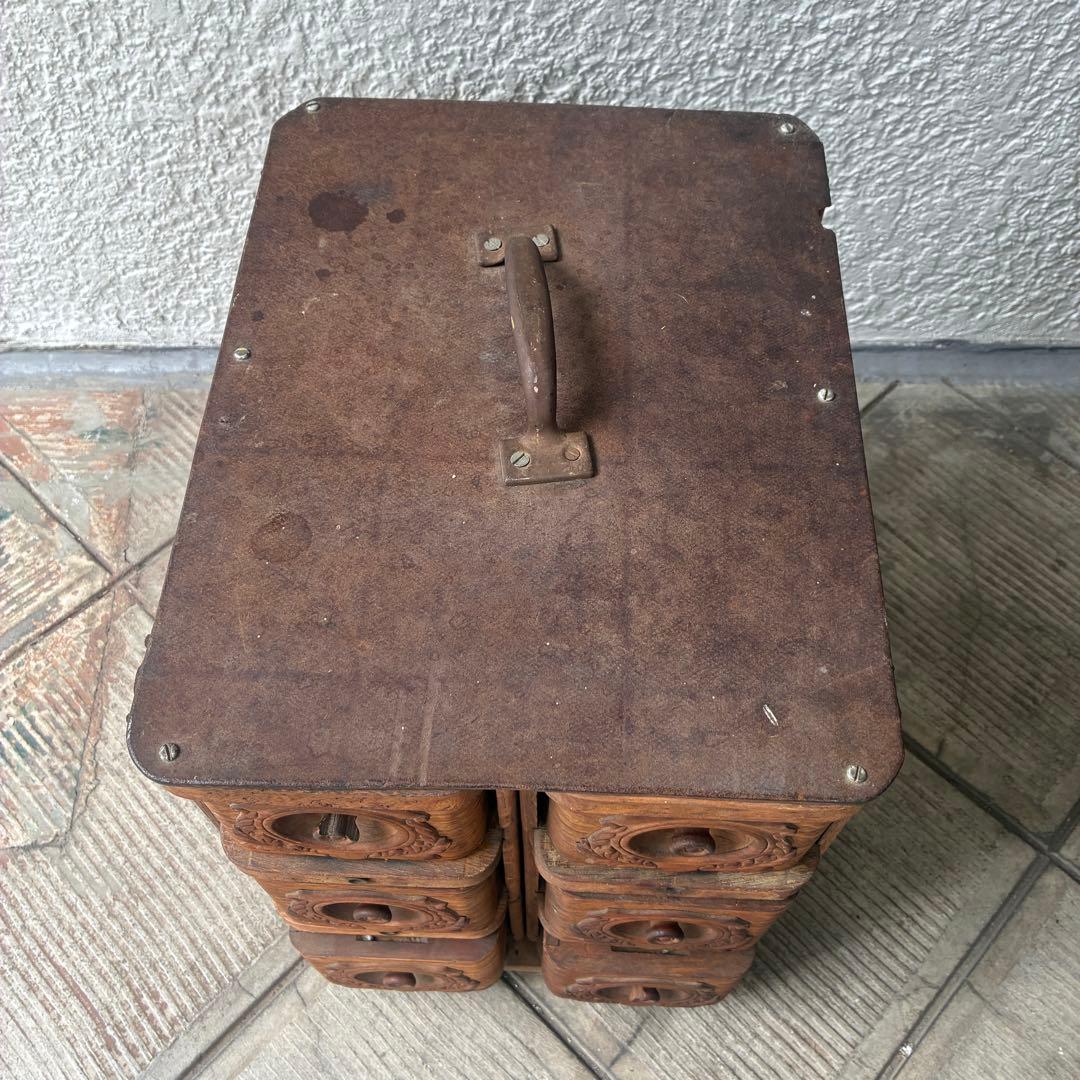 貴重！40's〜アメリカアンティーク 収納木箱ウッドボックス　USAヴィンテージ