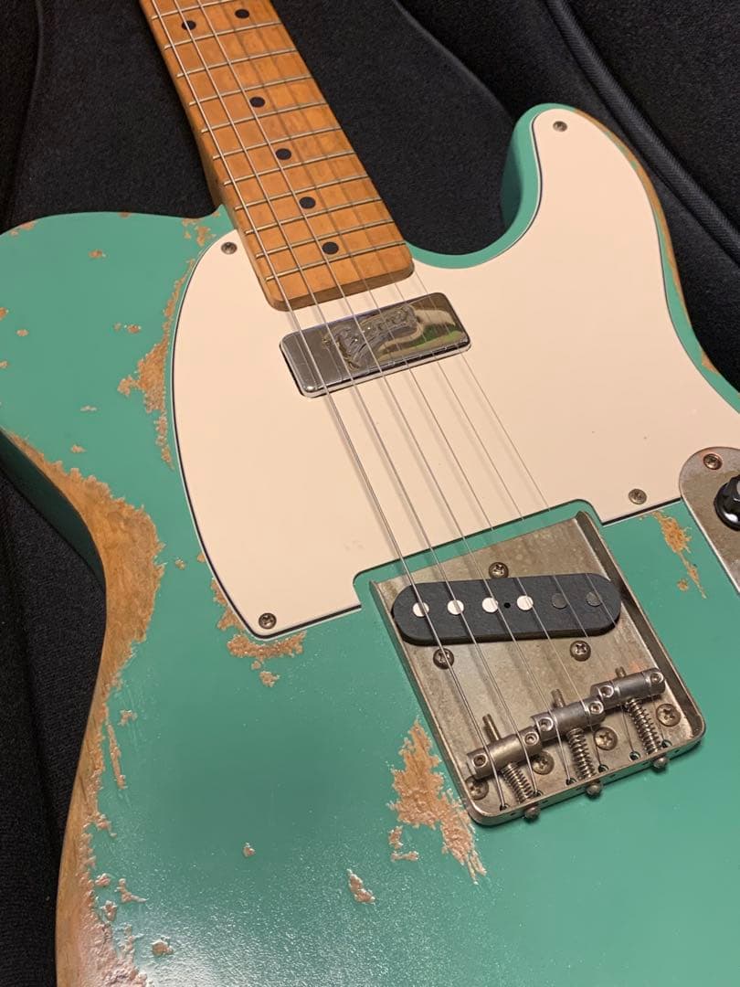 ハードレリック’59 テレキャスタータイプ 希少ピックアップ搭載 サーフグリーン