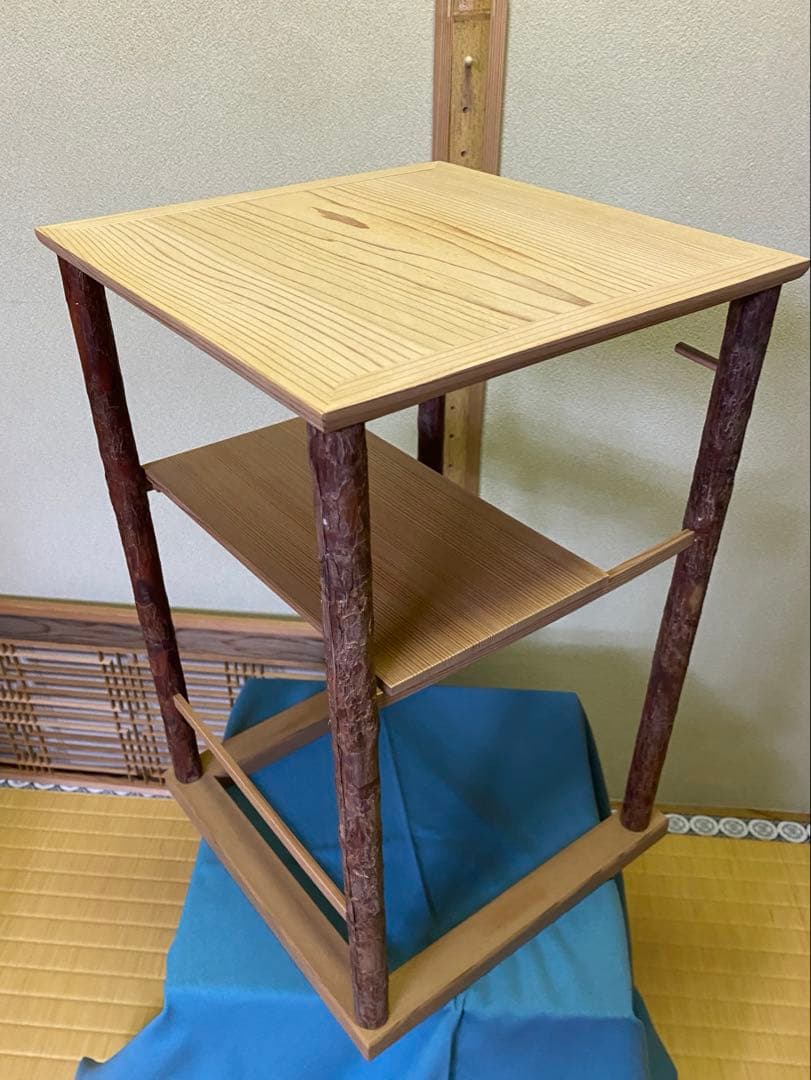 茶道具/寒雲卓　円能斎好写し　組立式