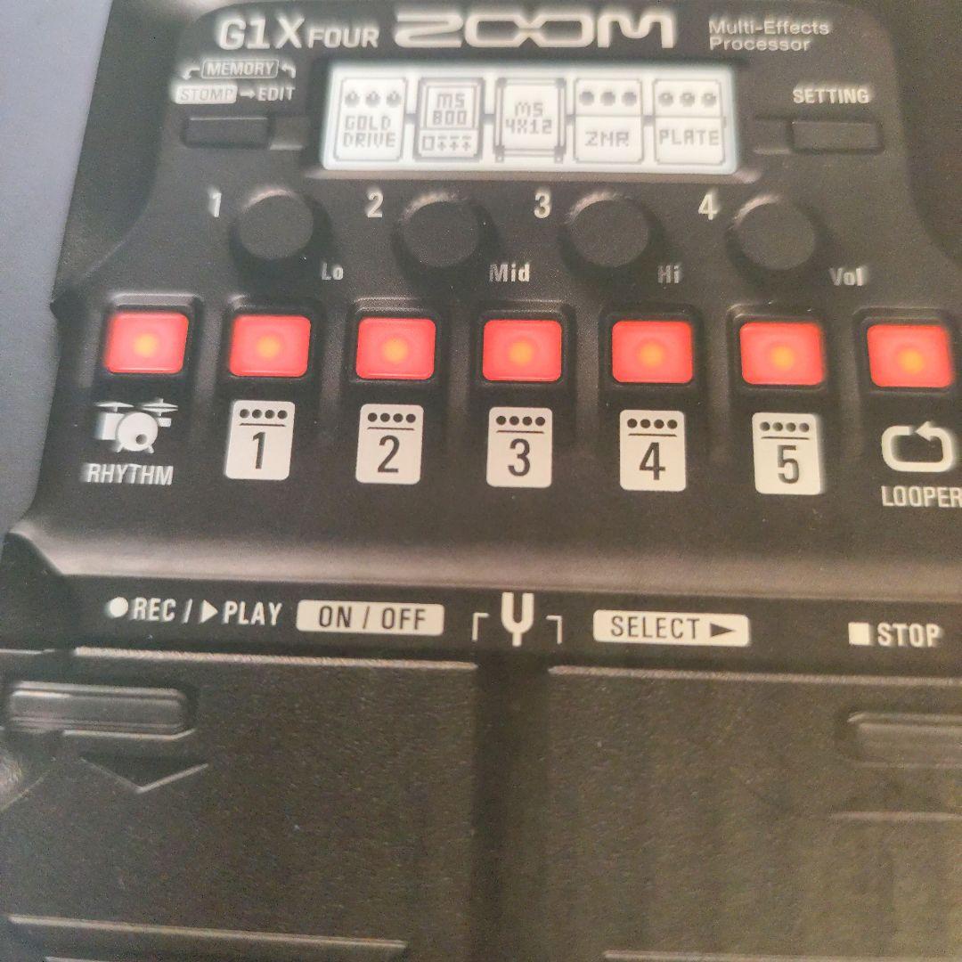 ZOOM ズーム G1X FOUR ギター用マルチエフェクター ペダル付き