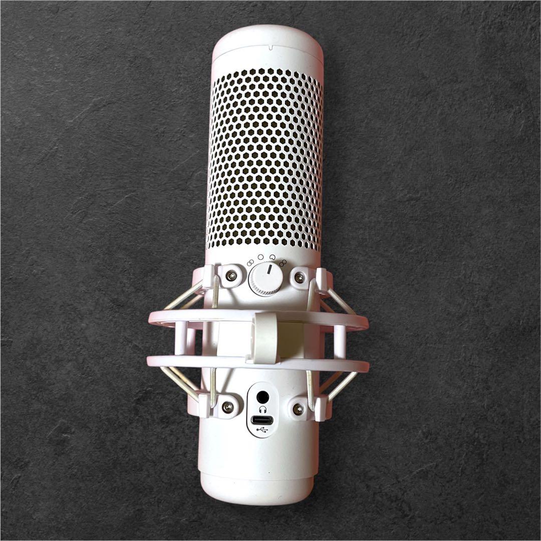 中古 HyperX QuadCast S ホワイト 白 コンデンサーマイク