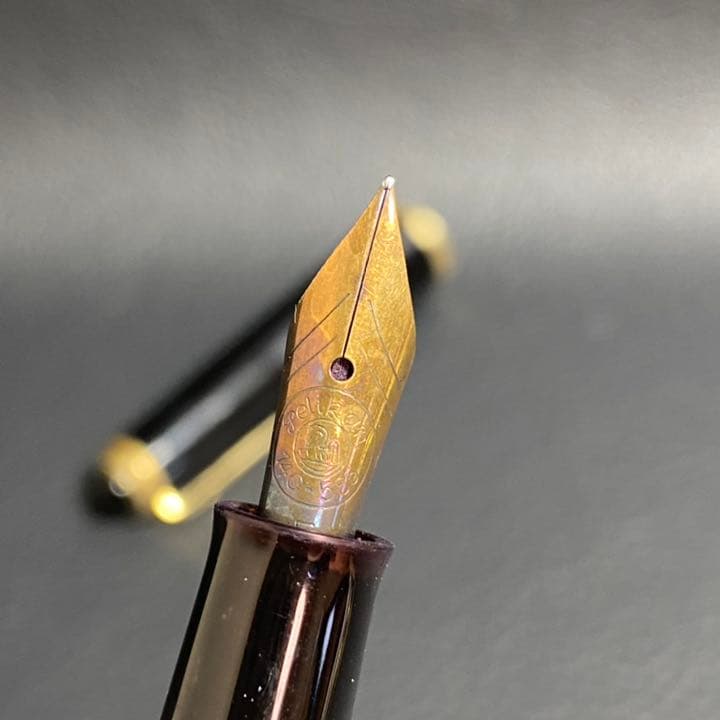 PELIKAN 400 金 万年筆 14Cー585 ペリカン グリーンストライプ