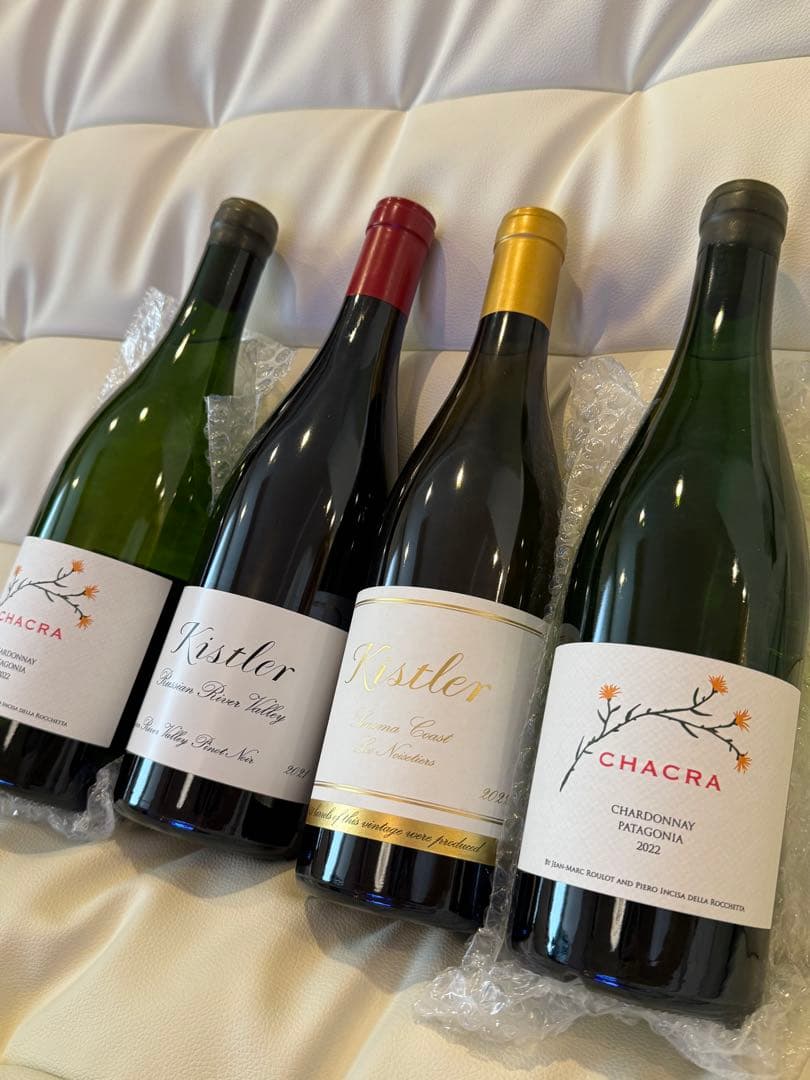 キスラー赤、白、チャクラ白　4本セット