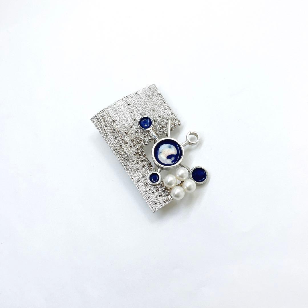 極美品✨田崎真珠TASAKI タサキ パール　ピンブローチ コサージュ　SV