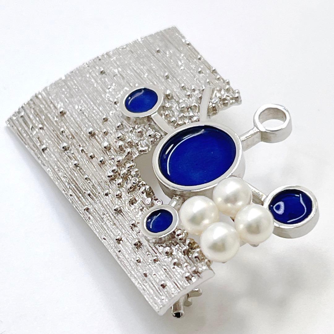 極美品✨田崎真珠TASAKI タサキ パール　ピンブローチ コサージュ　SV