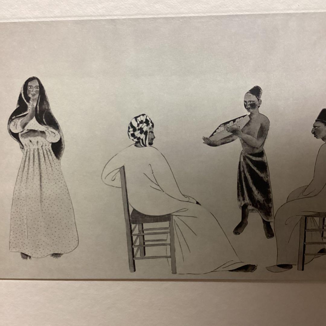 天才画家速水御舟　作品集大作編　便利堂監修　　画集NO  36【埃及風俗図部分】