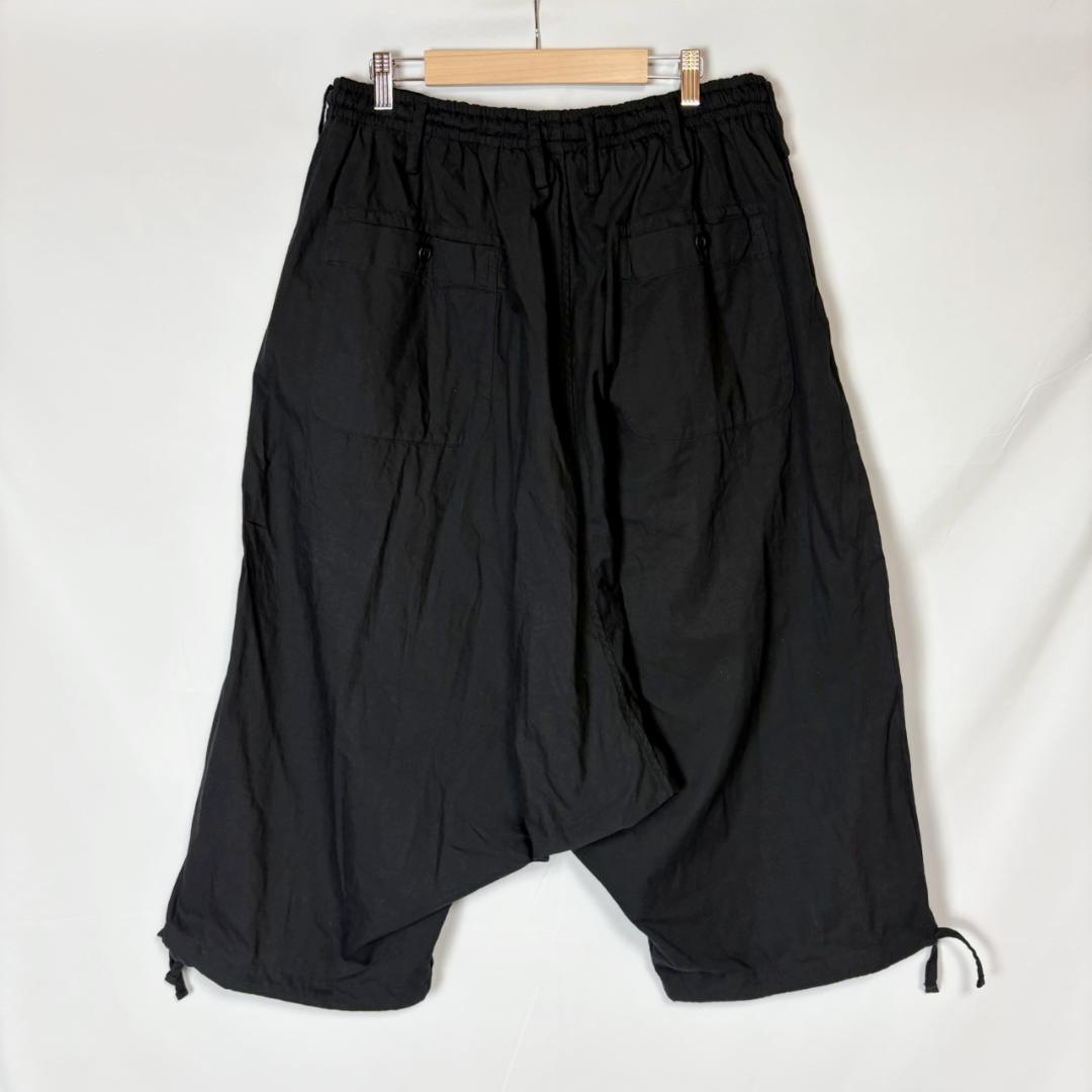 美品 ヨウジヤマモト 製品染め コットン バルーンパンツ サルエル ブラック 3