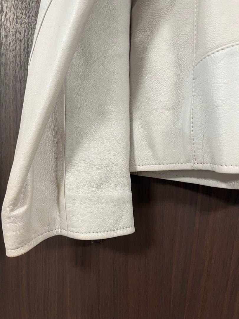 レザーライダースブルゾン　Mサイズ シープレザー