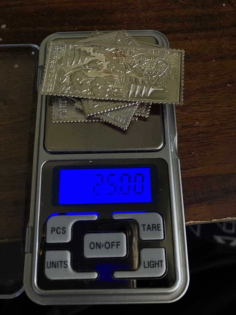 純銀・純銅　切手レリーフ（25g）