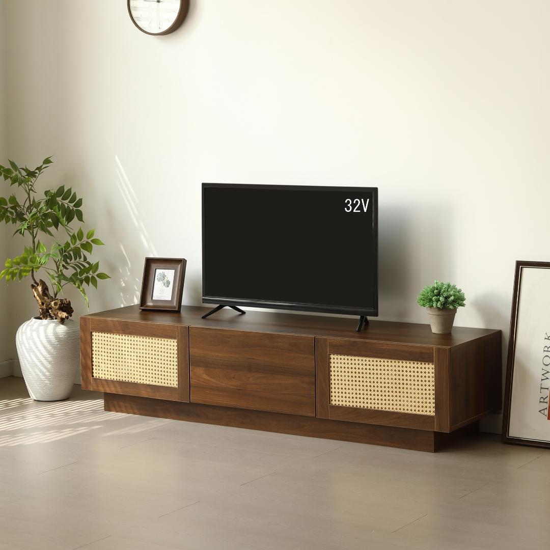 超人気！【幅150cm】テレビ台 ローボード 収納 テレビボード　BROWN