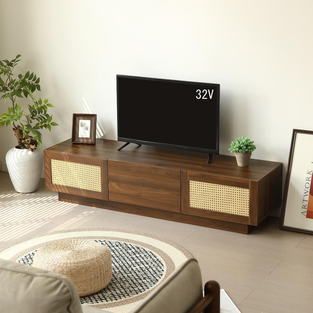 超人気！【幅150cm】テレビ台 ローボード 収納 テレビボード　BROWN