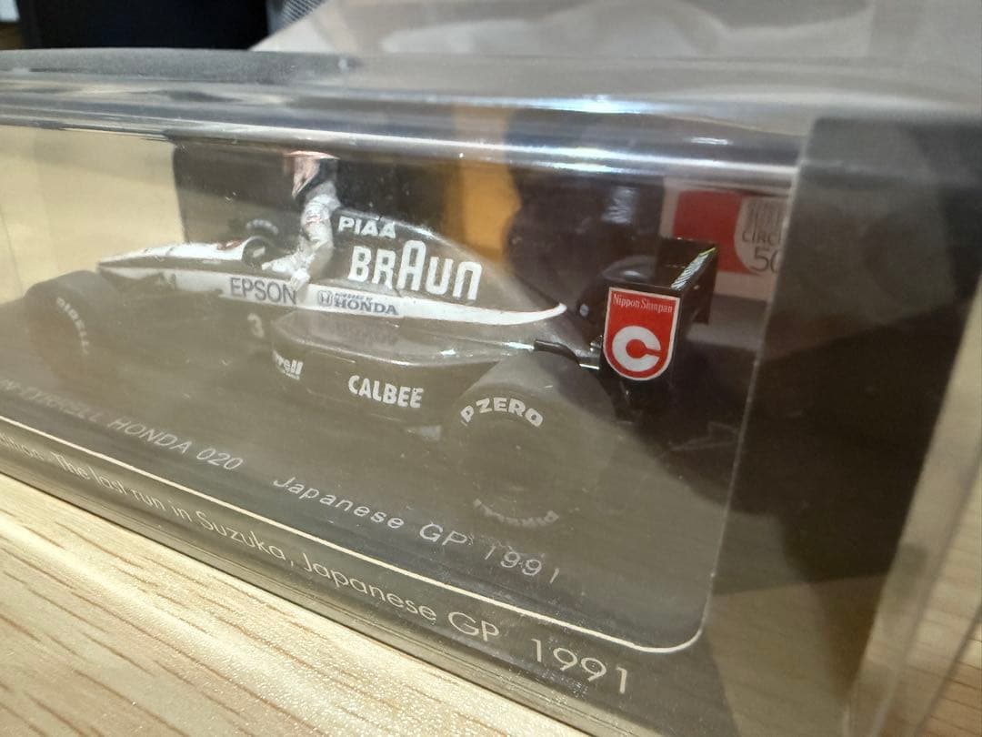 F1 スパーク ティレル ホンダ 020 中嶋悟 鈴鹿レジェンド サイン入り