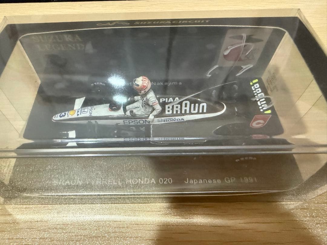 F1 スパーク ティレル ホンダ 020 中嶋悟 鈴鹿レジェンド サイン入り