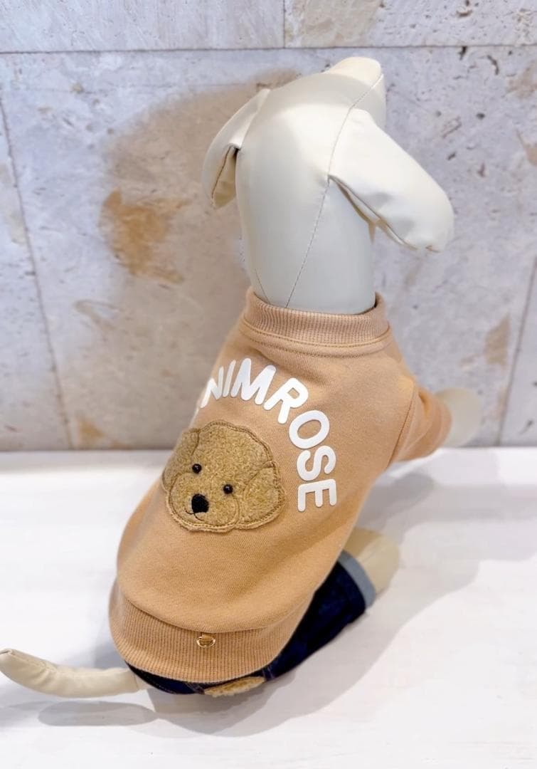 DENIM ROSE ビッグワッペンパステルトレーナー