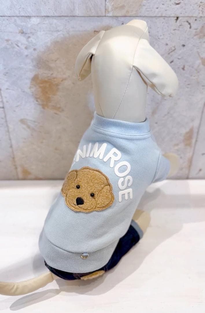 DENIM ROSE ビッグワッペンパステルトレーナー