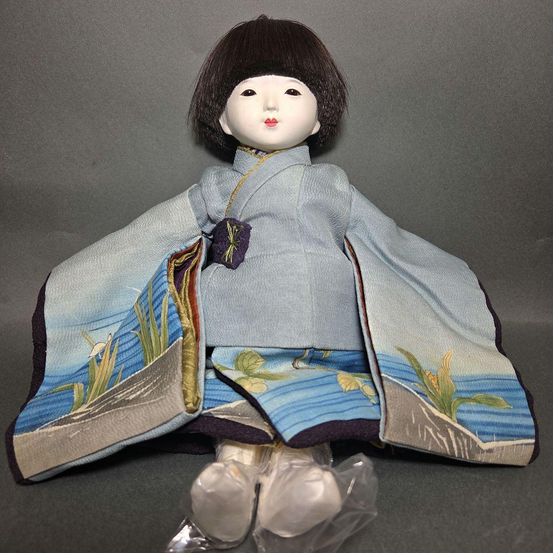 小さめな市松人形 　工房朋　春幸作　二人一緒に