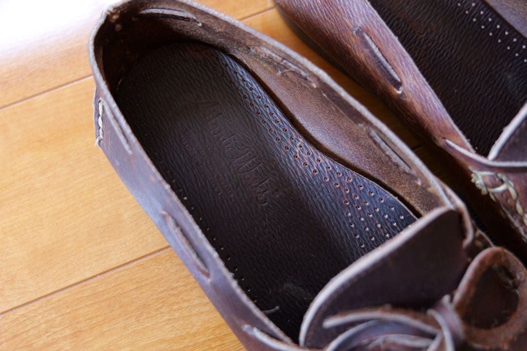 ⑮*川様 希少Beams plus ランコート レザー モカシンシューズ 草野氏