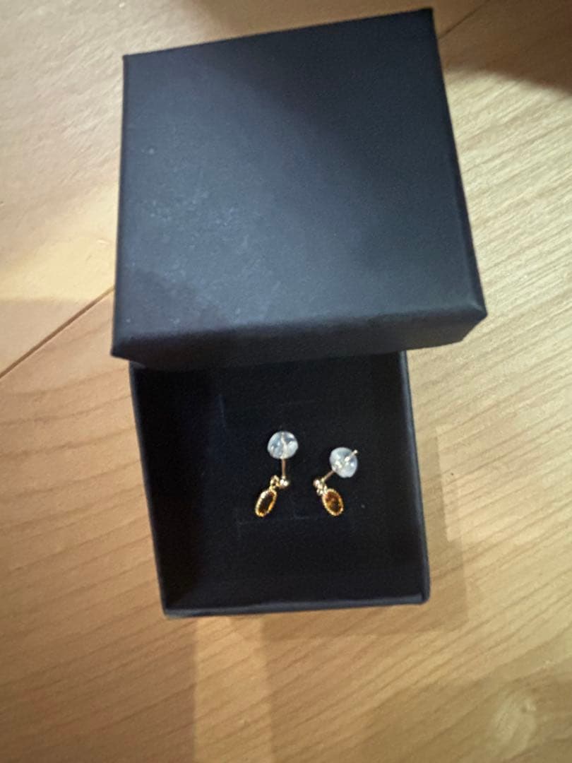 k18 ファイアオパールピアス♡地金キャッチ付き