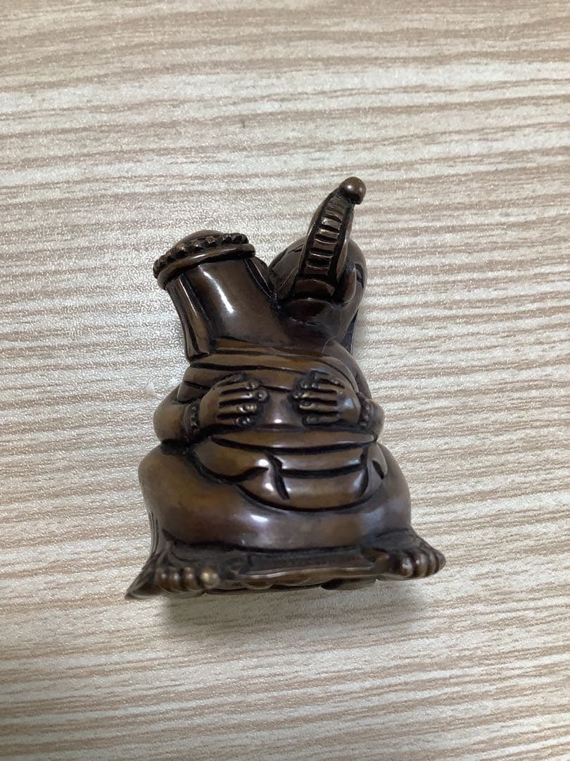 《 チベット密教　新品 》 ガネーシャ　歓喜仏　聖天　銅　金運　オリジナル　C