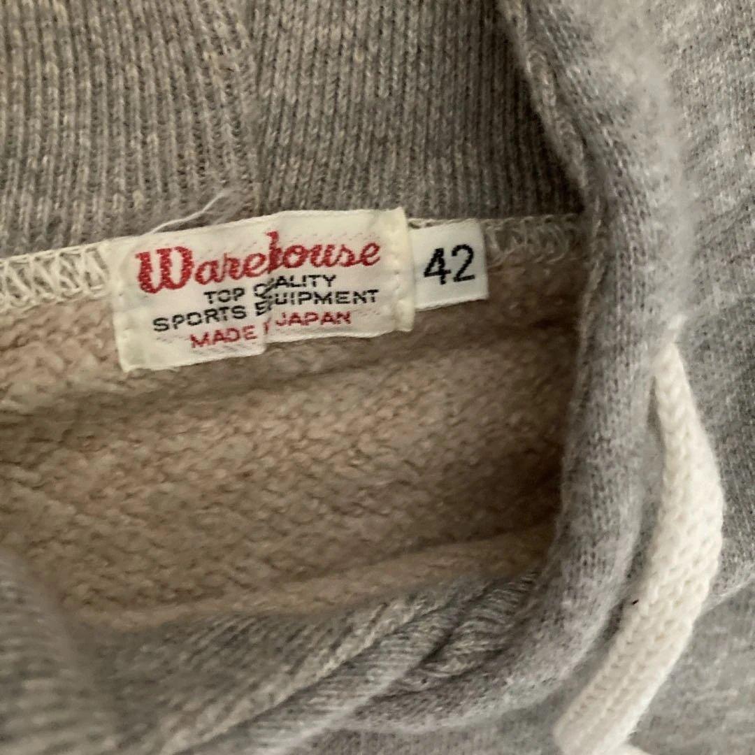 G*I様 ウエアハウス　両面ステンシル　パーカー　サイズ42 グレー　美品