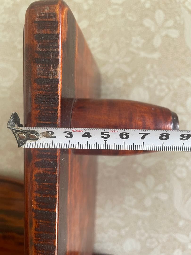 香川漆器 讃岐彫　花模様　飾り台　テーブル　机　卓上　台座　仙　漆　木工品　彫刻