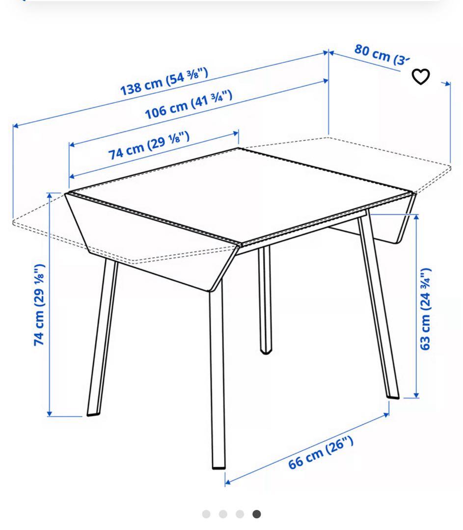 【限定セール‼️】IKEA PS2012 ドロップリーフテーブル単品【着払い】