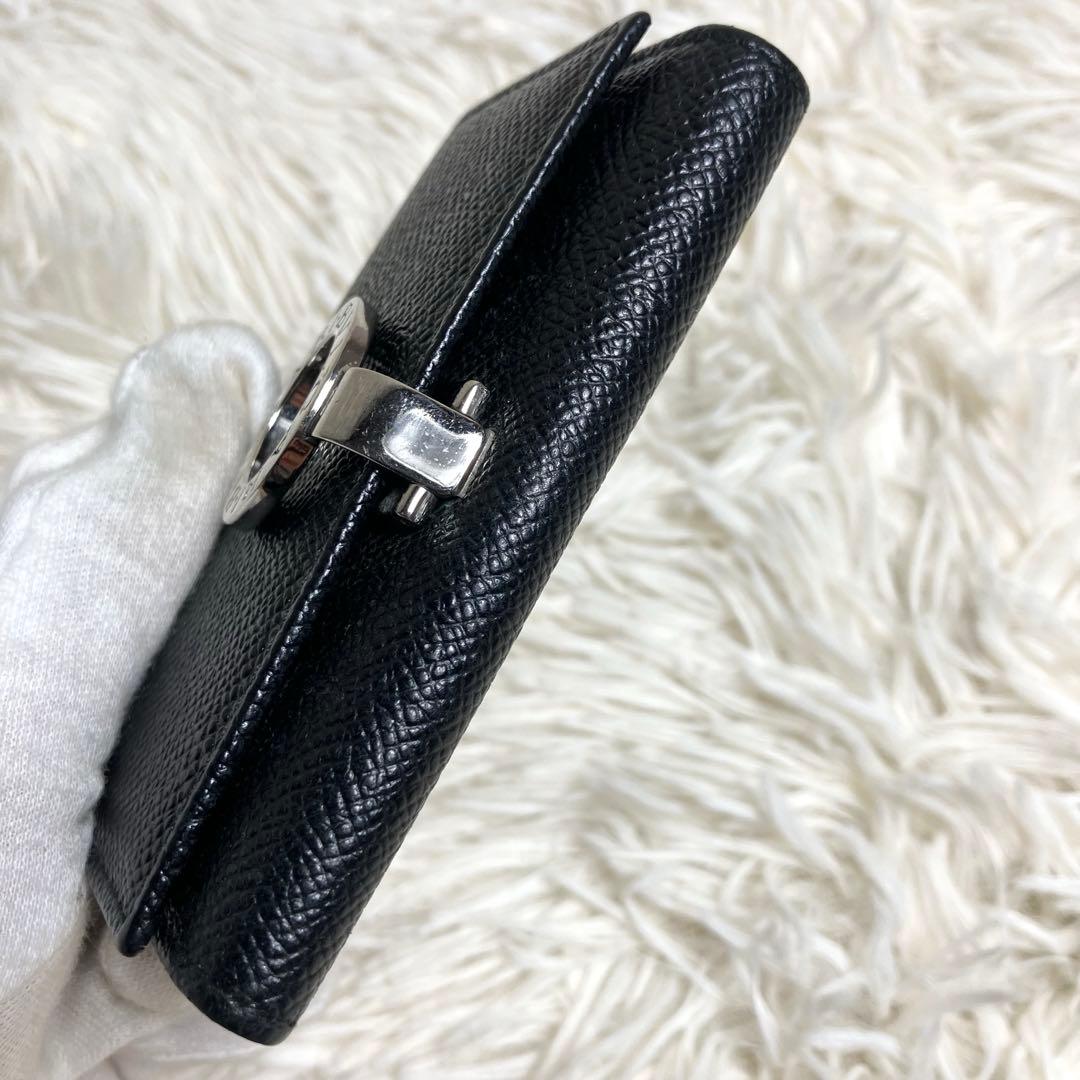 【良品】ブルガリ 6連キーケース ビーゼロワン レザーブラック