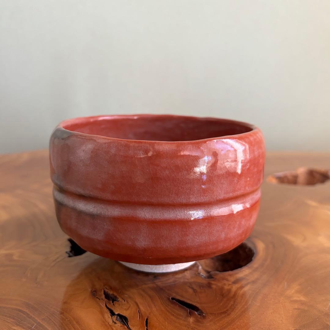 銘「和敬」松楽造 楽焼 抹茶碗　茶道具　共箱(404Fc)