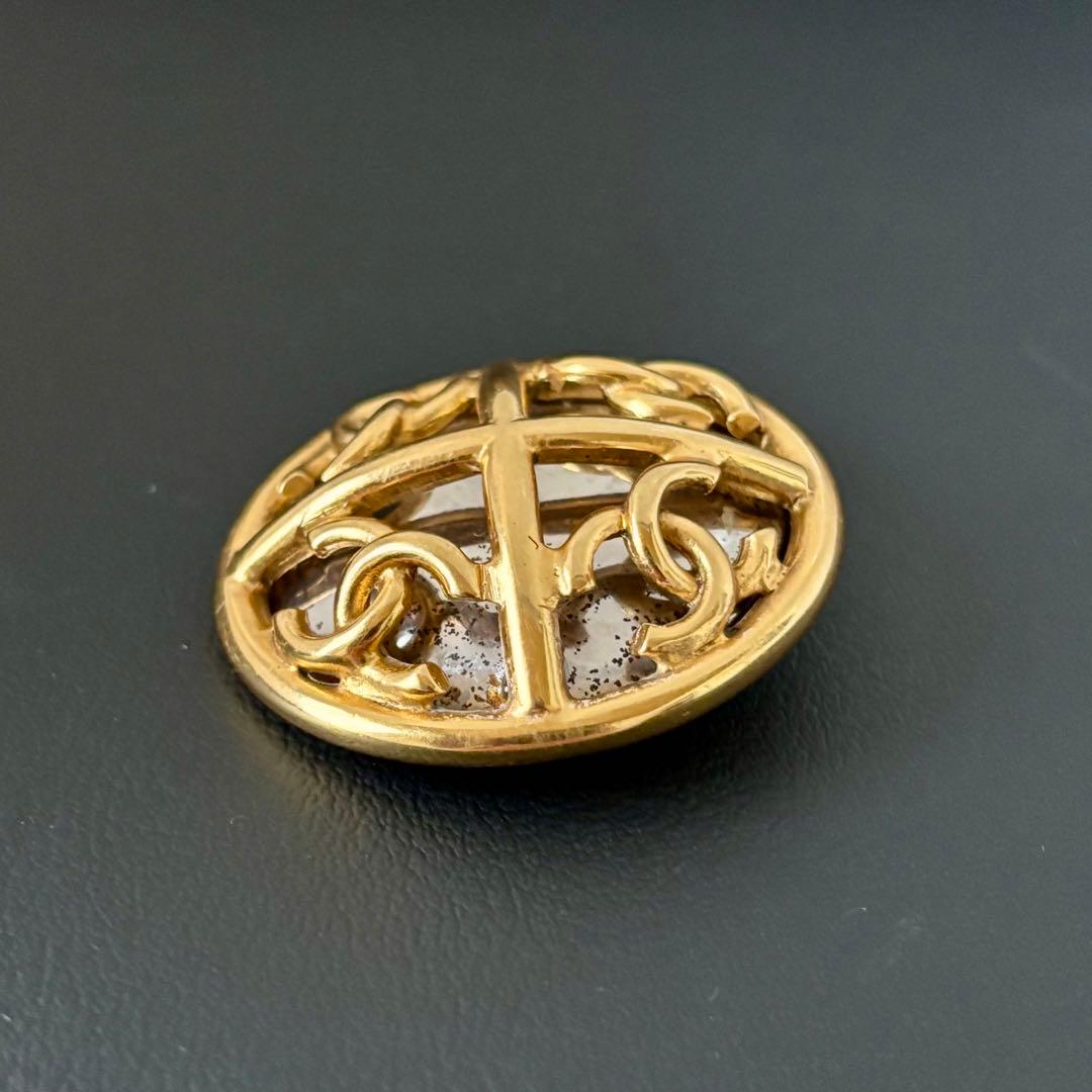 【シャネル】ブローチ ココマーク ミラー 93P 1272 ヴィンテージ